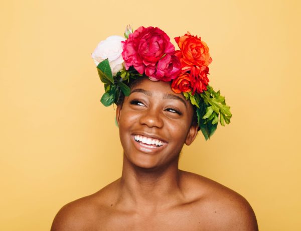 happy black woman